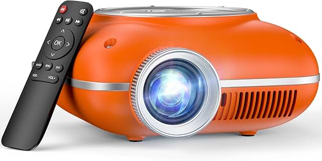 Portable 1080P Mini Projector with Bluetooth