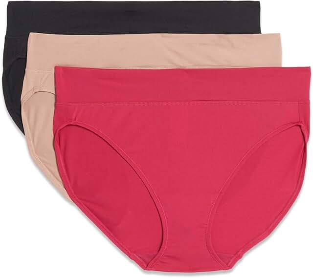 Women's Comfortable Microfiber Hi-Cut Underwear Pack