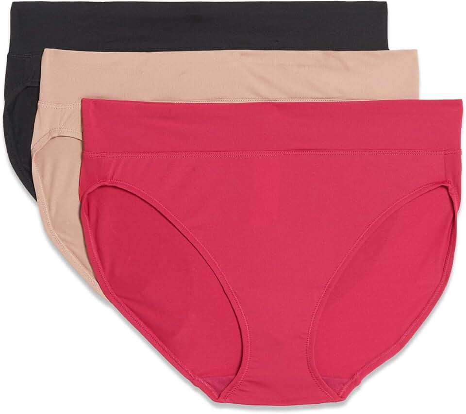 Women's Comfortable Microfiber Hi-Cut Underwear Pack