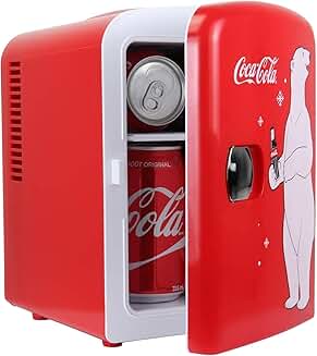 Small Portable Polar Bear Mini Fridge for Bedroom Office Dorm