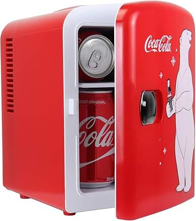Small Portable Polar Bear Mini Fridge for Bedroom Office Dorm