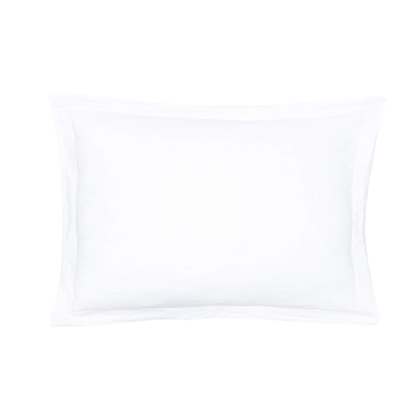  100% Linen  King Sham  Washed Linen in White  Sham Size 36 x 20in.)