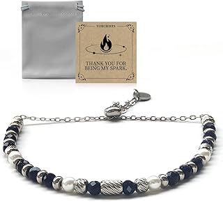 Silver Beaded Ankle Bracelet for Women