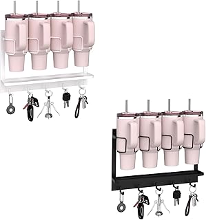 Magnetic Cup Holder and Organizer for Fridge