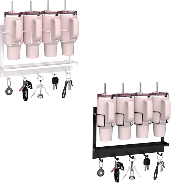 Magnetic Cup Holder and Organizer for Fridge