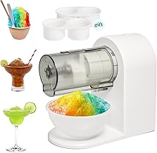 Electric Snow Cone Shaver with Ice Molds for Kids and Home