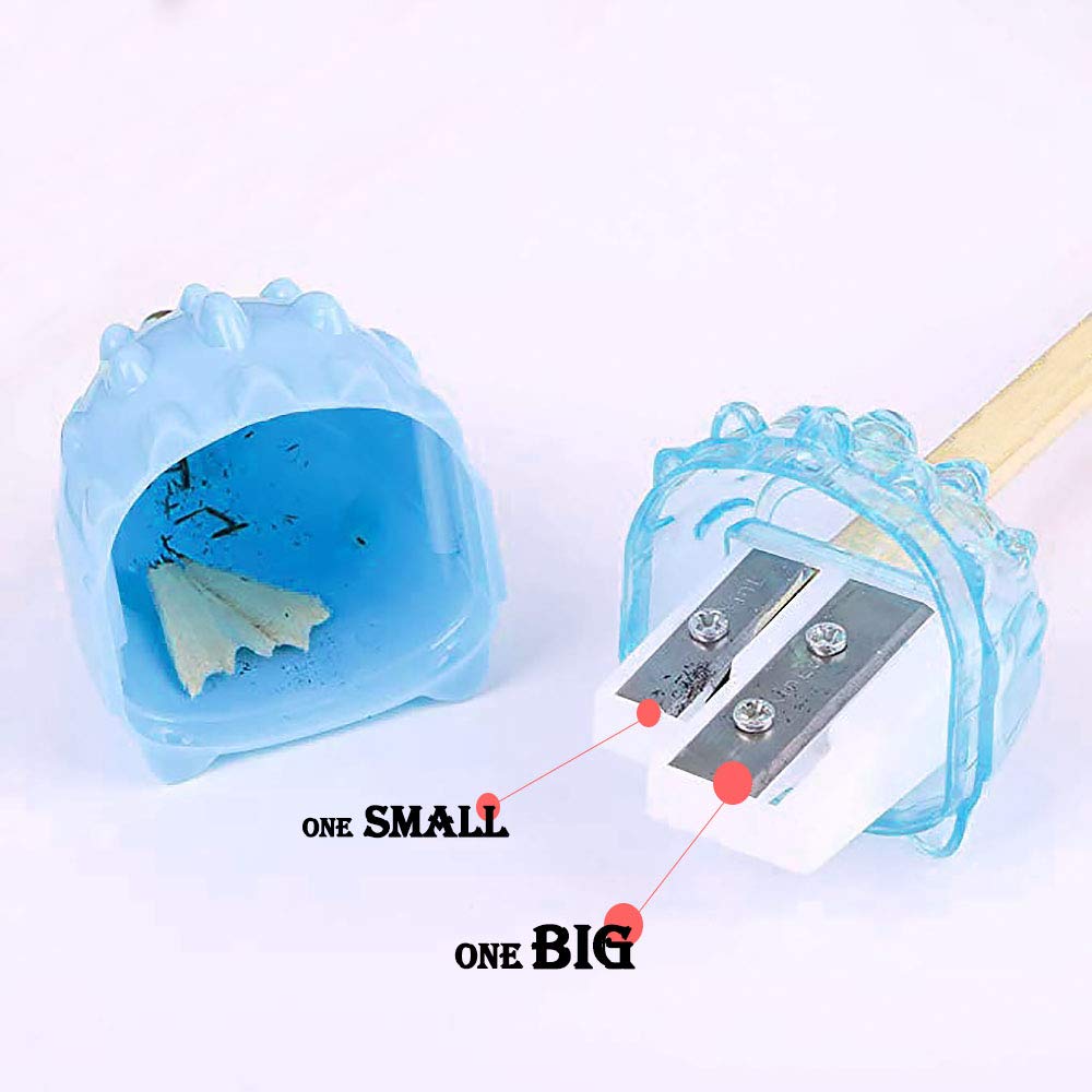 Set of 16 Cute Two-Hole Plastic Pencil Sharpeners