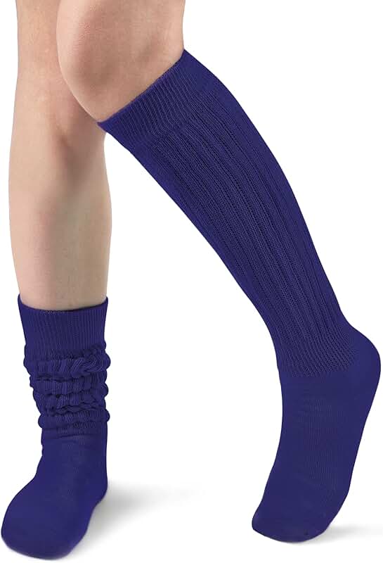 Knee High Knit Slouch Socks for Women