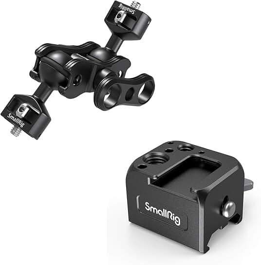 Articulating Magic Arm with Double Ballheads and NATO Clamp