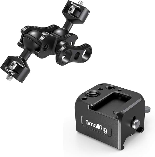 Articulating Magic Arm with Double Ballheads and NATO Clamp