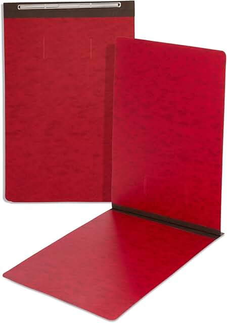 Red 11x17 Pressboard Report Covers with Fasteners, Pack of 10