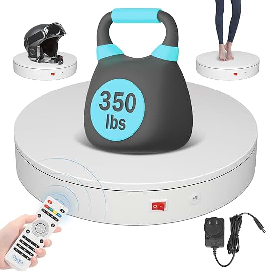 32cm Motorized Rotating Display Stand with Remote