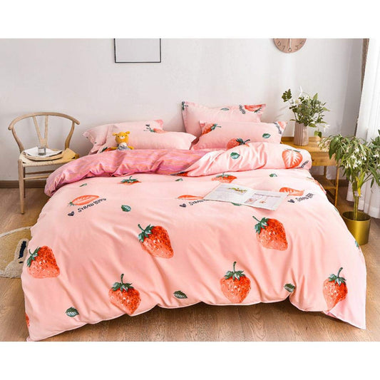 Three-Piece Cotton ened Cotton Three-Piece Household Brushed Bedding for Students