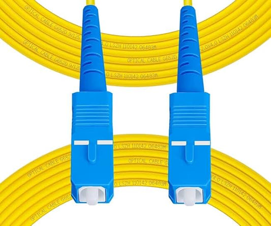 5 Pack 3m Single Mode Fiber Optic Patch Cables