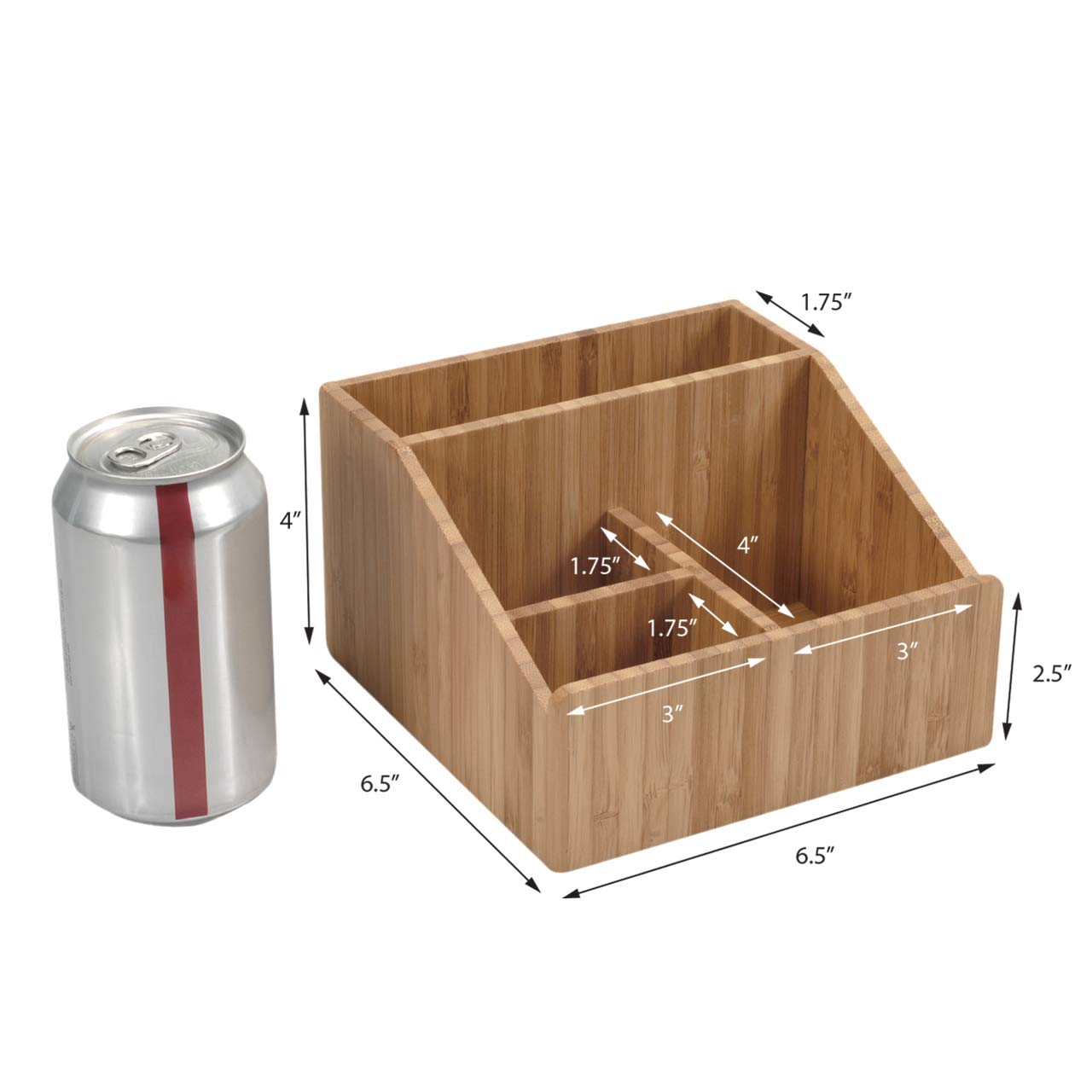 Multi-Use Bamboo Office Organizer for Desktop