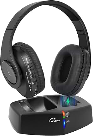 Wireless TV Headphones with Long Range and Comfort