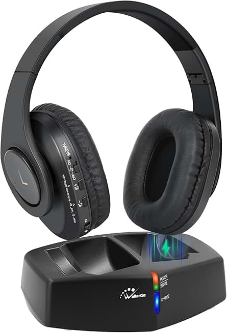 Wireless TV Headphones with Long Range and Comfort
