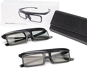 Rechargeable 3D Glasses for DLP-Link Projectors (2 Pack)