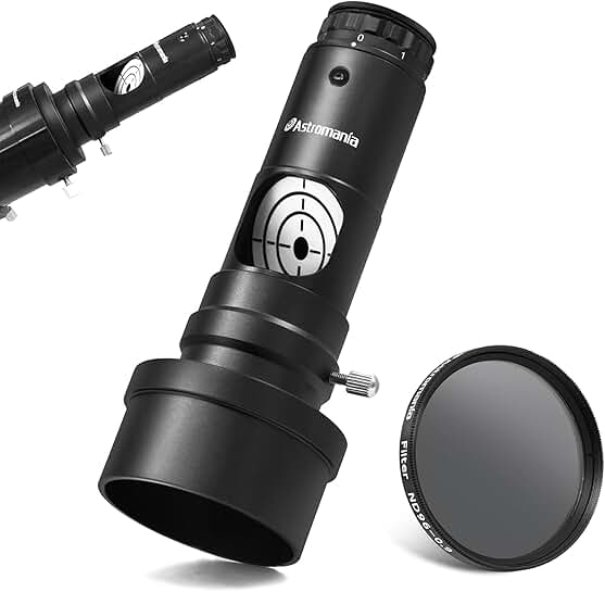 Moon Telescope Eyepiece Filter and Collimator Adapter Bundle