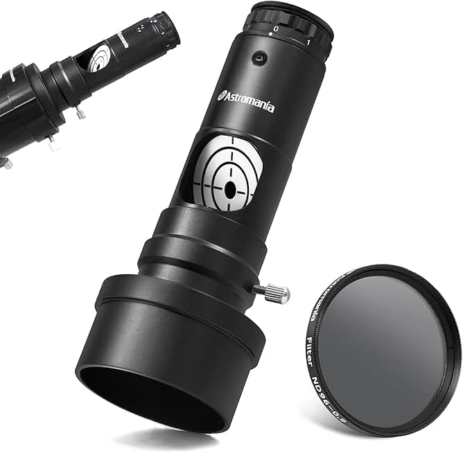 Moon Telescope Eyepiece Filter and Collimator Adapter Bundle