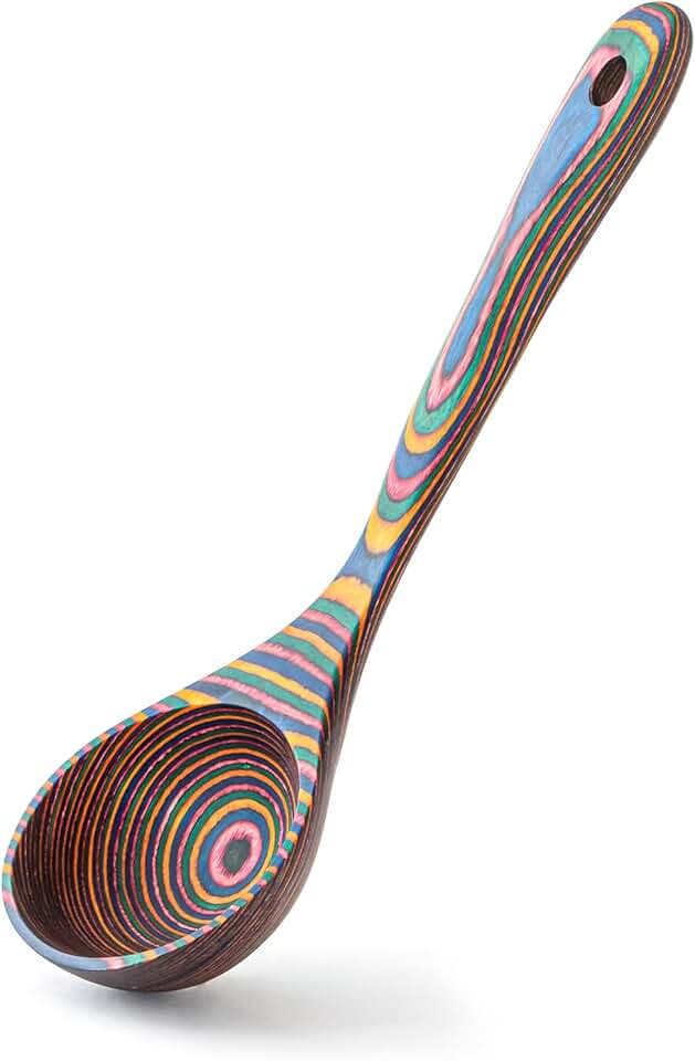 Deep Pakkawood Soup Ladle, 10.6 Inch