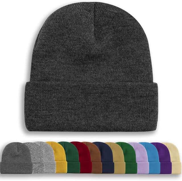 Unisex Knitted Winter Beanie for Men and Women