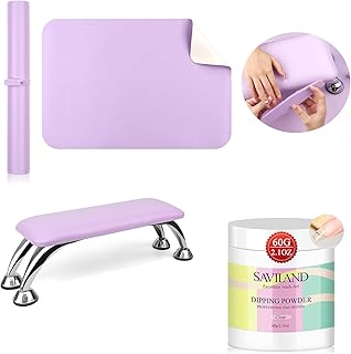 Clear Dip Powder and Arm Rest for Nails