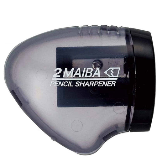 Dual Blade Pencil Sharpener in Transparent Black