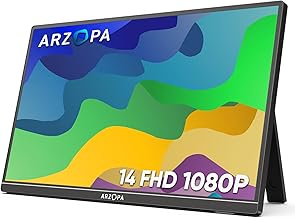 14-inch ultra-slim portable monitor with dual speakers