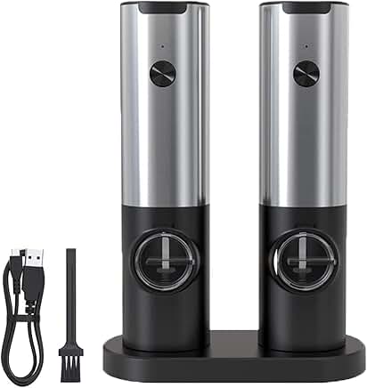 Rechargeable Electric Mill with Adjustable Coarseness