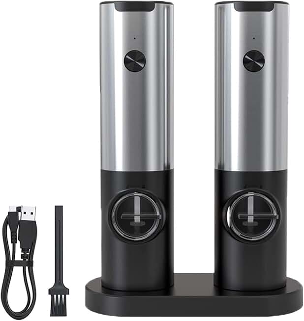 Rechargeable Electric Mill with Adjustable Coarseness