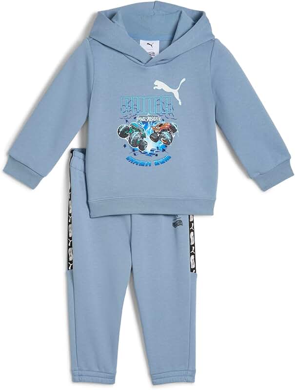 Child's blue Hot Wheels sweatshirt and pants set