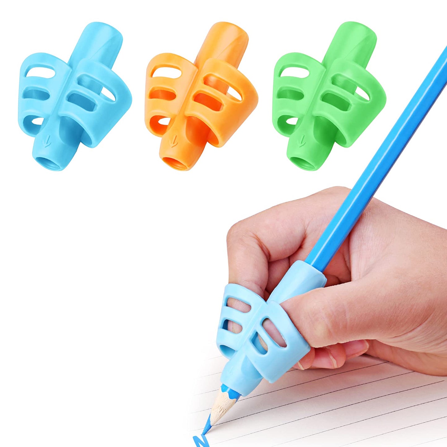 Pencil Grip Set for Kids, 3 Pack