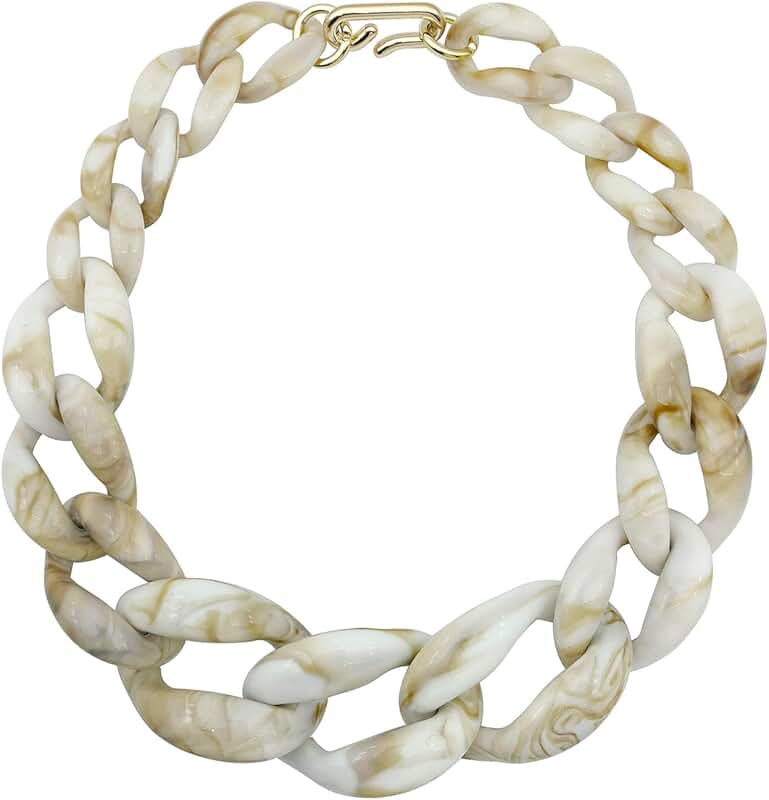 Trendy Chunky Chain Link Choker Necklace for Women