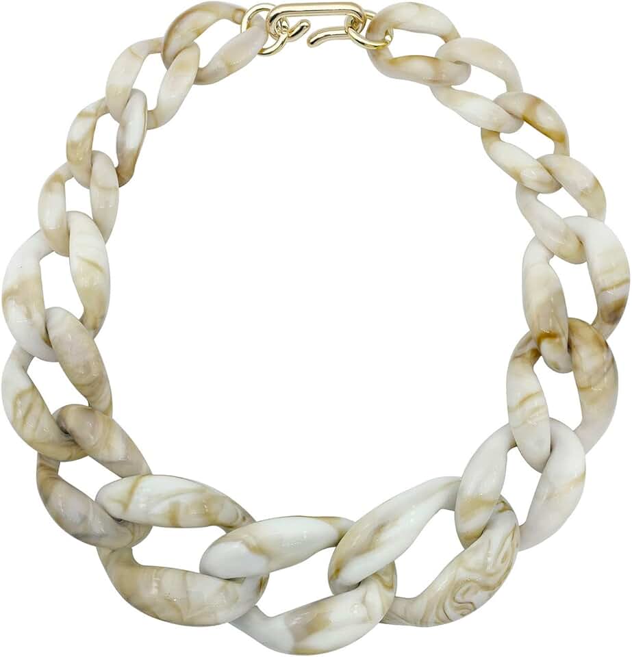 Trendy Chunky Chain Link Choker Necklace for Women