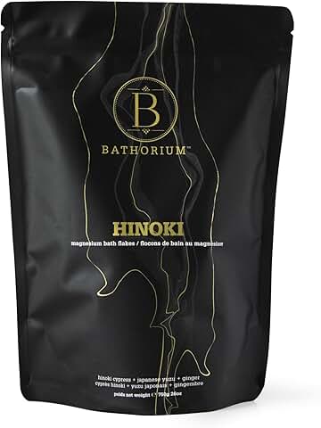 Relaxing Magnesium Bath Flakes with Hinoki, 26 oz