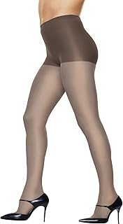 Women's Sheer Tights with Control Top and Enhanced Toe