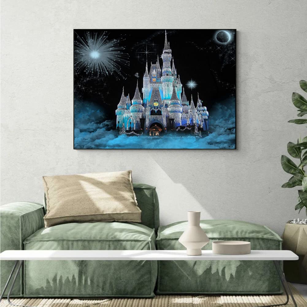 Ice Castle 5D Diamond Painting Kit 12x16 inch
