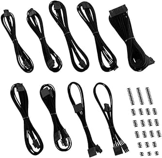 C-Series Classic ModFlex Sleeved Cable Kit in Black