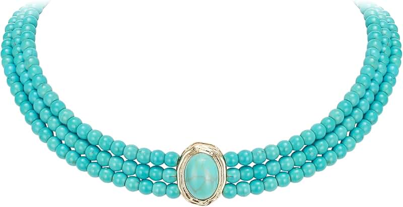 Turquoise Boho Western Style Necklace for Women