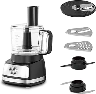 5-in-1 Food Processor with 1.5L Bowl and 4 Speeds