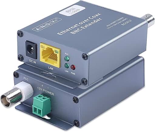 Ethernet Over Coax Extender Kit, 6560ft Range