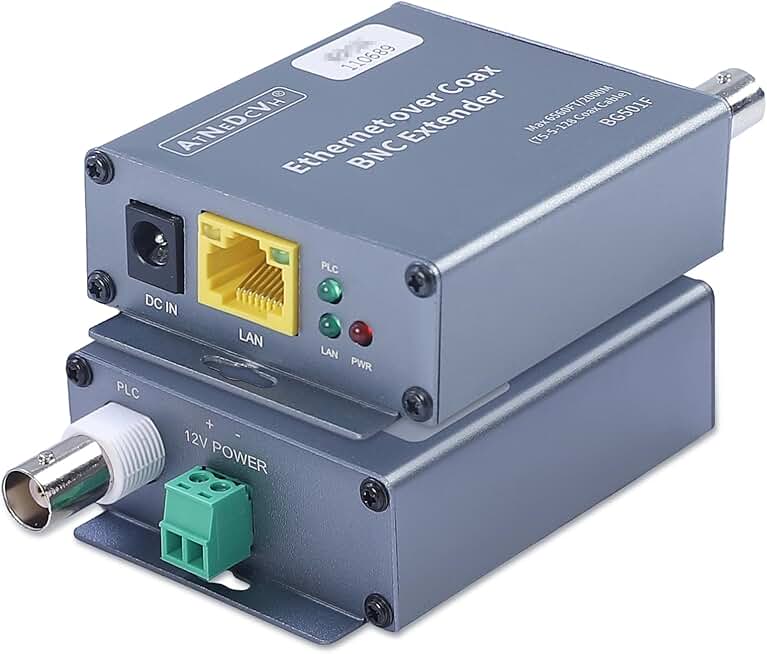 Ethernet Over Coax Extender Kit, 6560ft Range