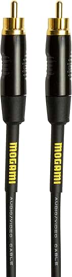 20-Foot Gold RCA Mono Audio/Video Patch Cable