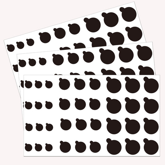 108 Black Camera Cover Stickers for Phones and Laptops