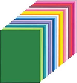 100 Sheets of 120gsm Pastel Colored Cardstock Paper