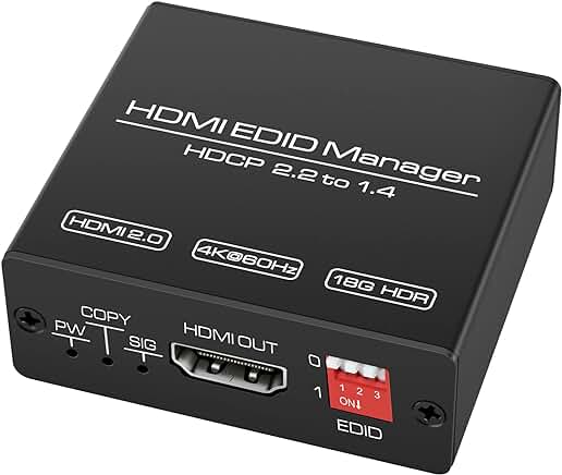 HDMI EDID Emulator Manager for 4K Displays