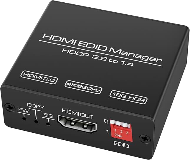 HDMI EDID Emulator Manager for 4K Displays