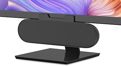 Desktop monitor speaker with volume control
