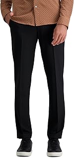 Men's 4-Way Stretch Slim Fit Flat Front Dress Pants